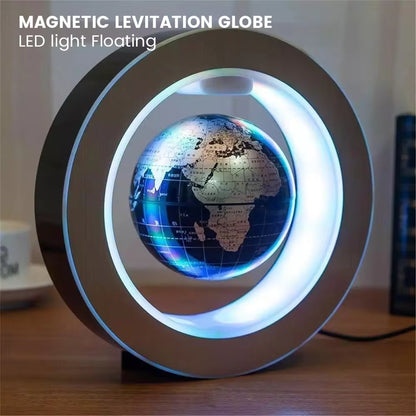 World Map Magnetic Levitation Globe LED Rotating Earth