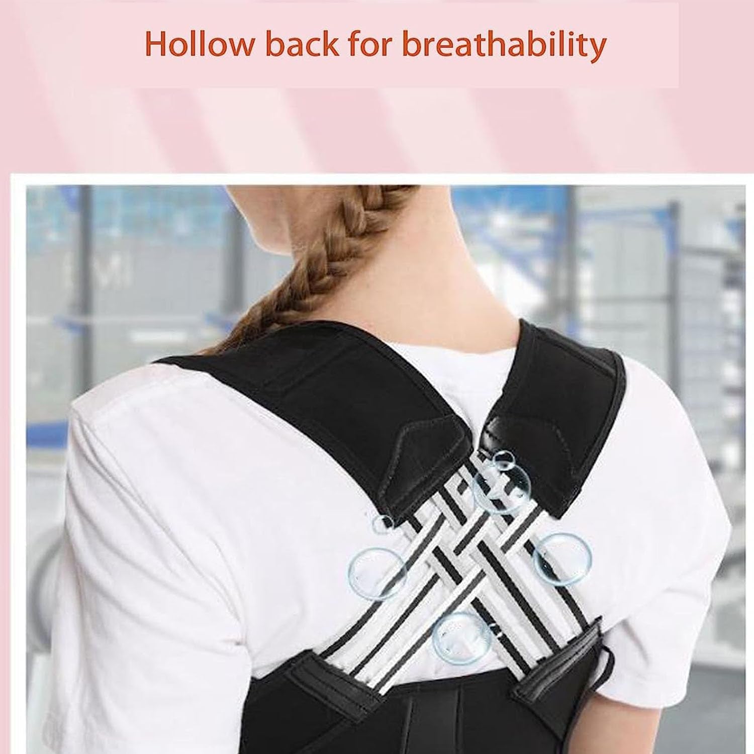 Adjustable Back Posture Belt Office Home Gym Unisex Back Posture Brace for Men and Women Perfect Fit for Spine Back Brace for Shoulders