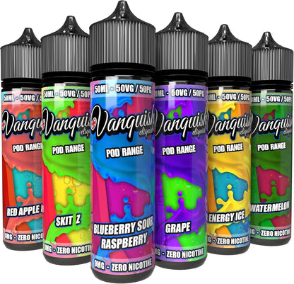 50Ml X 6 E Liquid Shortfill |  E-Liquid | Premium Vape Juice | 0% Nicotine Vape Liquid | 6 X 50Ml Shortfill | 50VG/50PG | Value Multipack (PACK 2)