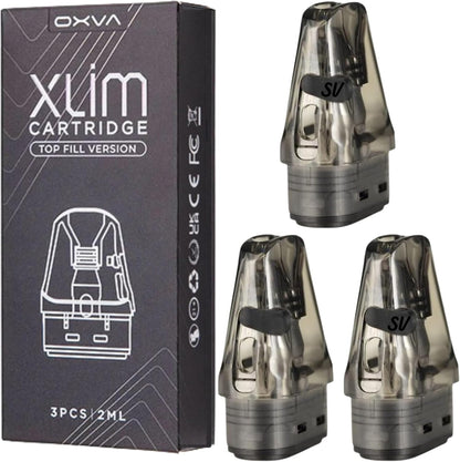 Oxva Xlim Pods V3 0.8 Pods for OXVA XLIM Pro Kit Xlim SE Xlim 2Ml Cartridge Built in Mesh Coil for E-Cigarettes 12-16W Pods Top Filling No Nicotine Compatible with  (0.8Ohm)