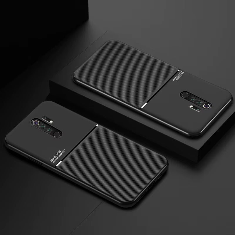 Luxury Leather Armor Case for Xiaomi Redmi Note 8 Pro Matte Magnetic Holder Soft Cover for Redmi 7 7A 8A K20 Note 8T 9 9S Coque