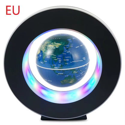 World Map Magnetic Levitation Globe LED Rotating Earth