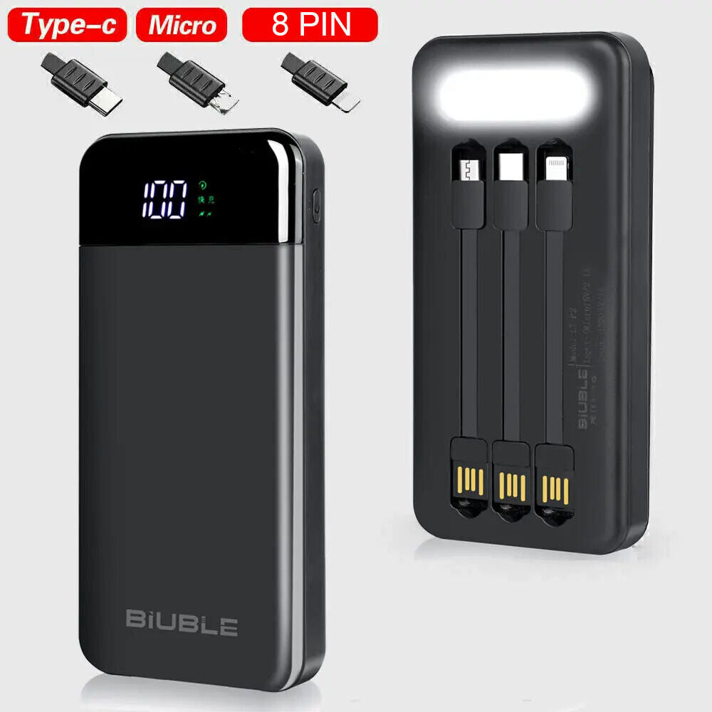 Power Bank 9000000Mah Fast Charger Pack USB External Battery for Mobile Phone