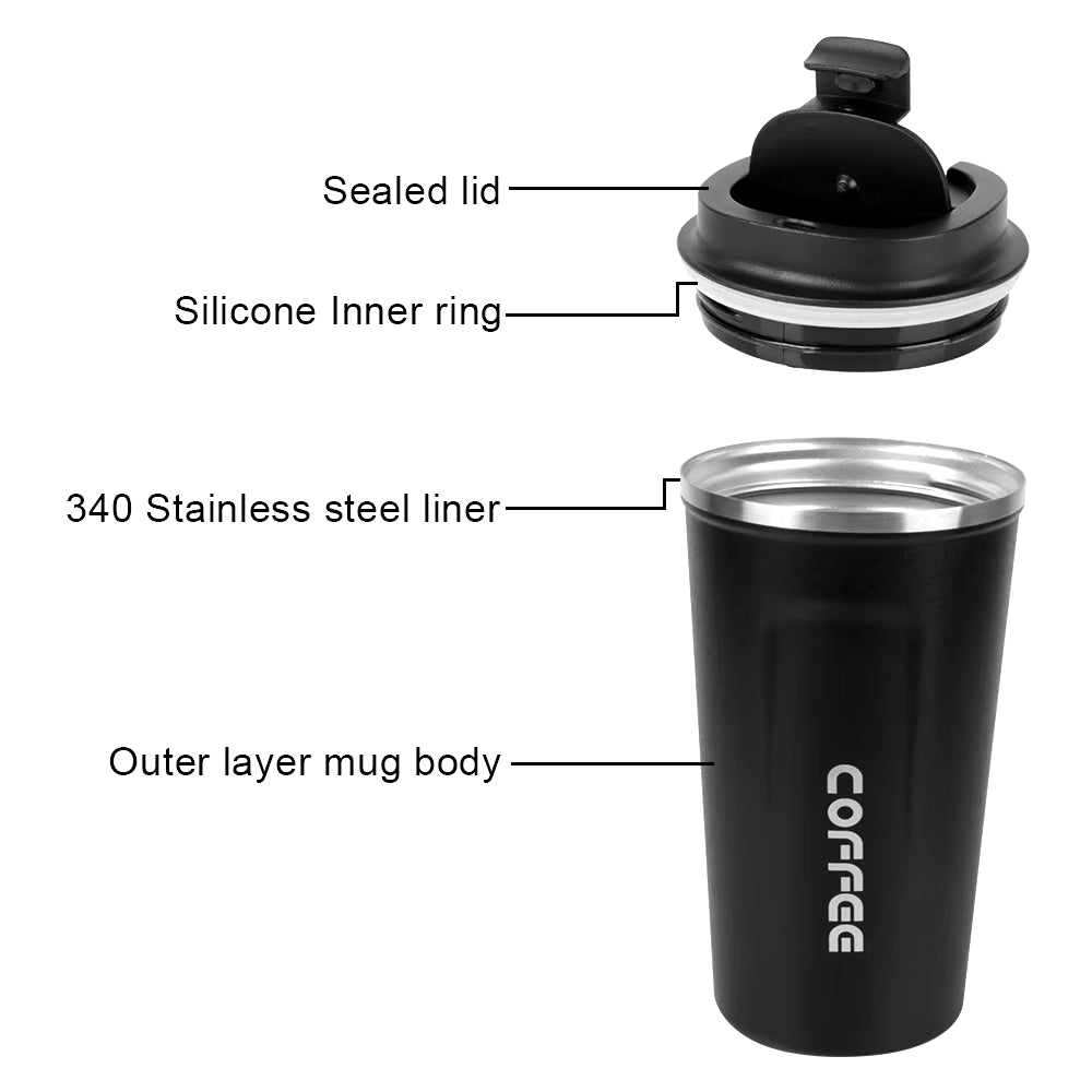 Leak Proof Thermos Mug for Tea, Water &amp; Coffee.