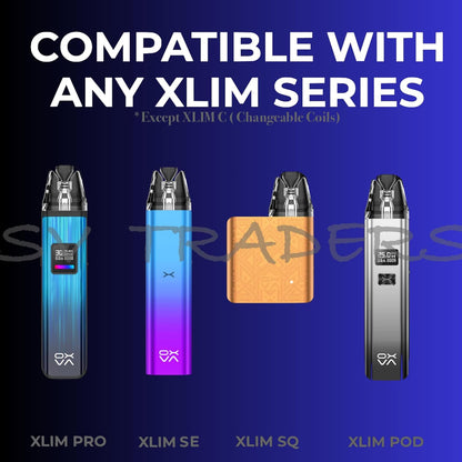 Oxva Xlim Pods V3 0.8 Pods for OXVA XLIM Pro Kit Xlim SE Xlim 2Ml Cartridge Built in Mesh Coil for E-Cigarettes 12-16W Pods Top Filling No Nicotine Compatible with  (0.8Ohm)