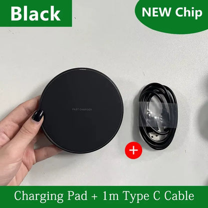 30W Wireless Charger Pad Stand for Iphone 15 14 13 12 11X8 Samsung Xiaomi Phone Chargers Induction Fast Charging Dock Station