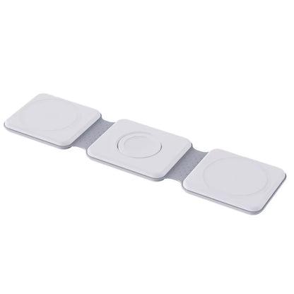 3 in 1 Magnetic Wireless Charger Pad Foldable Phone Chargers Stand for Iphone 14 13 12 Airpods Iwatch 7 6 5 Xiaomi Fast Charging