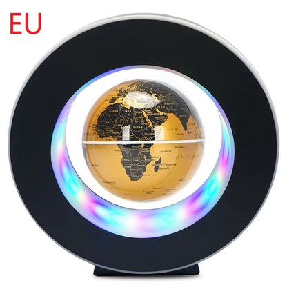 World Map Magnetic Levitation Globe LED Rotating Earth