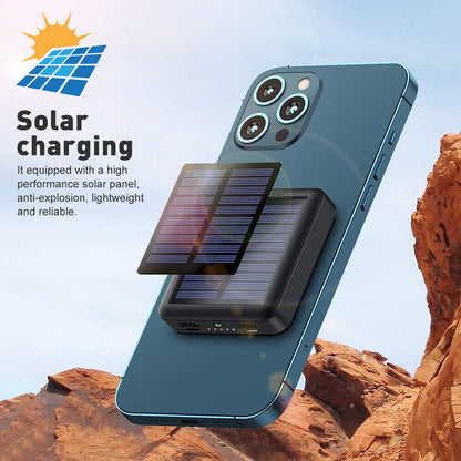 Portable 9000000Mah Solar Power Bank USB Pack Battery Charger for Mobile Phone