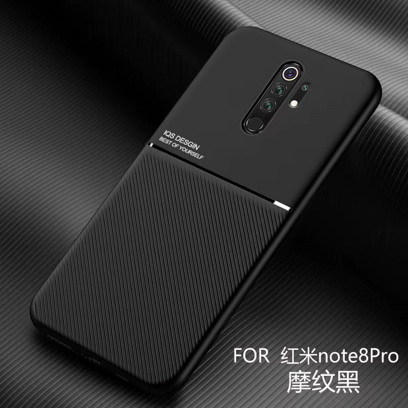 Luxury Leather Armor Case for Xiaomi Redmi Note 8 Pro Matte Magnetic Holder Soft Cover for Redmi 7 7A 8A K20 Note 8T 9 9S Coque