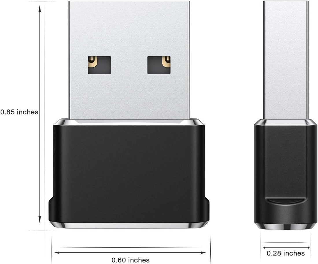 USB to USB C Adapter for Iphone 16 15 Car Charger Adapter 3 Pack,Type C Female to USB a Male Cable Converter for Apple Watch 10 9,Iphone 14 13 12 Pro Max Plus,Airpods,Samsung Galaxy S25 S24