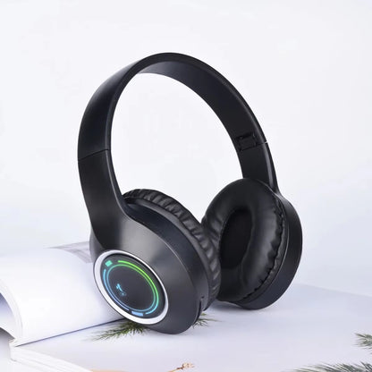 M3 Light-Emitting Bluetooth Headset Folding LED Card Wireless Headset TYPE-C Charging Multi-Scene Use Game Office