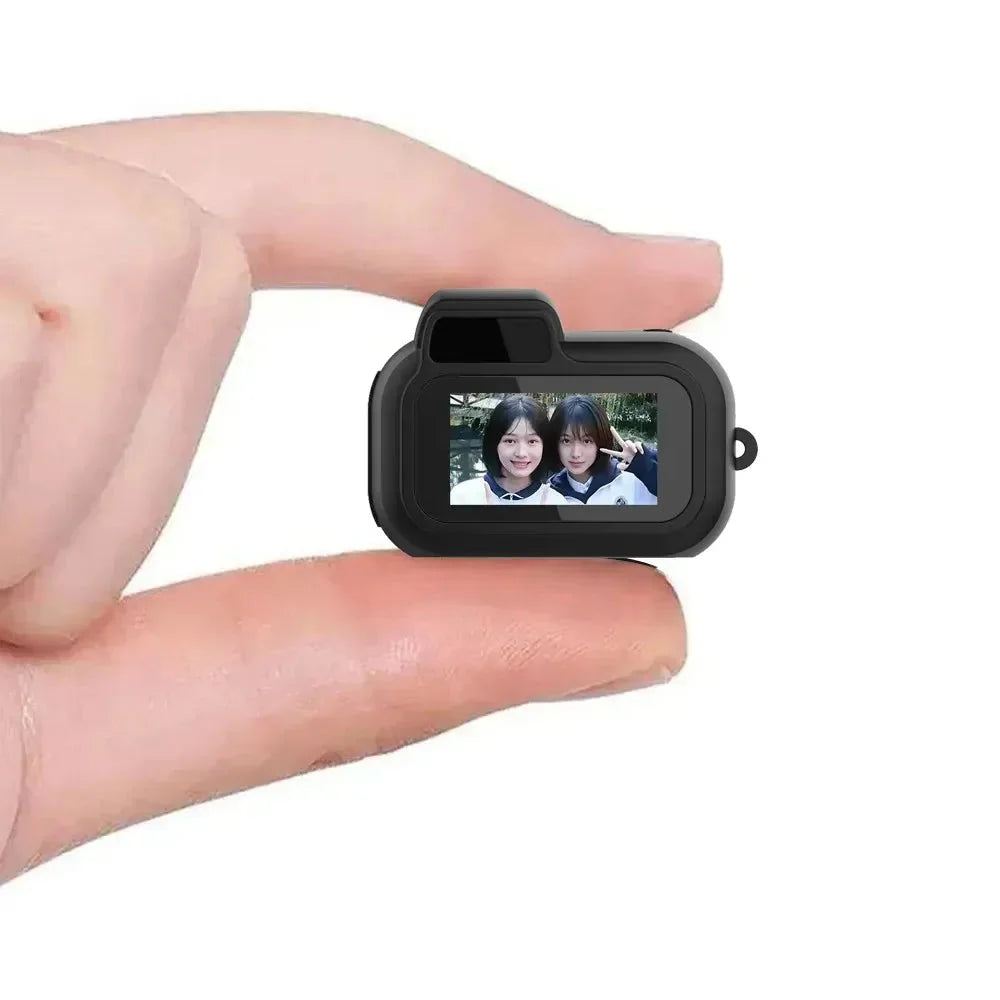 Mini Slr-Shaped 1080P Pocket DV Camera – Portable Body Cam, Action Camera with Display Screen, Loop Recording, &amp; Filters